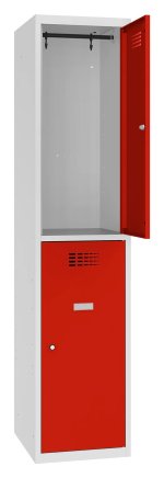 Šatňová skriňa kovová Sus 412 W šírka 400 mm - 4