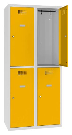 Šatňová skriňa kovová Sus 422 W šírka 800 mm - 3