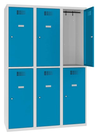 Šatňová skriňa kovová Sus 432 W šírka 1200 mm - 4