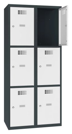 Šatňová skriňa kovová Sus 423 W šírka 800 mm - 2