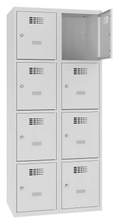Šatňová skriňa kovová Sus 424 W šírka 800 mm - 3