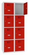 Šatňová skriňa kovová Sus 424 W šírka 800 mm - 5