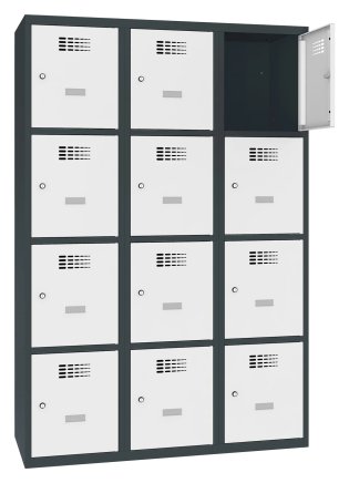 Šatňová skriňa kovová Sus 434 W šírka 1200 mm - 2