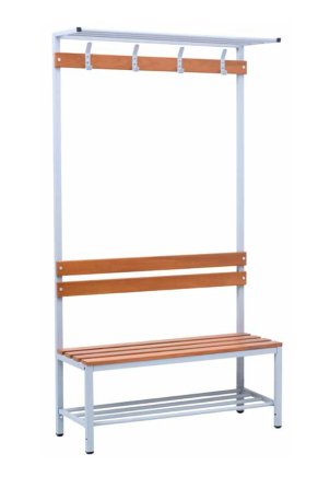 Šatňová lavica SBU/TBG.160 - šírka 1600 mm - 1