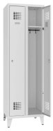 Šatňová skriňa kovová na nohách Sum 321 W šírka 600 mm - 1