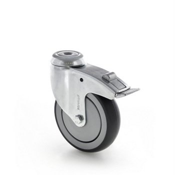 Otočné prístrojové koleso s brzdou, priemer 100 mm - 1