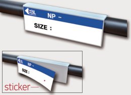 Držiak na nalepovací štítok PN-3515