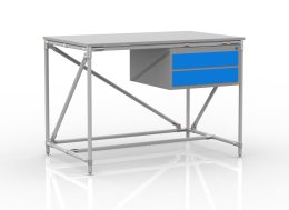 Dielenský stôl s kontajnerom s dvoma zásuvkami 24040531 (3 modely)