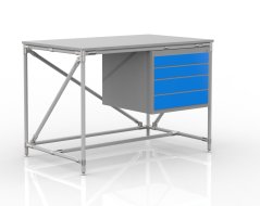 Dielenský stôl s kontajnerom so štyrmi zásuvkami 24040533 (3 modely)