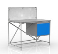 Dielenský stôl z rúrkového systému s perfopanelom 240408317 (3 modely)