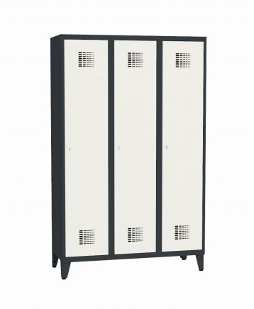 Šatňová skriňa kovová na nohách Sum 431 W šírka 1200 mm - 1