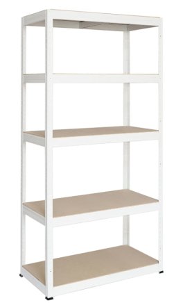 Bezskrutkový policový regál Futur 250 1800x900x450mm biela - 1