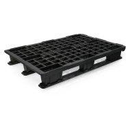Plastová paleta ľahká s ližinami v. 140 x š. 800 x h. 1200 mm