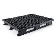 Plastová paleta ľahká s ližinami v. 145 x š. 1000 x h. 1200 mm