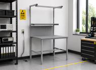 Antistatický výškovo nastaviteľný stôl Enprag SPEXESD159, 1500 × 900 mm - 2