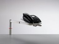 Otočný držiak telefonu alebo faxu ScopeMaster - světle šedá