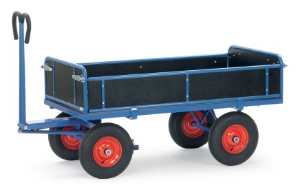 Ručný valníkový vozík s gumovými kolesami 6453V, 6454V, 6455V, 6456V (4 modely) - 1
