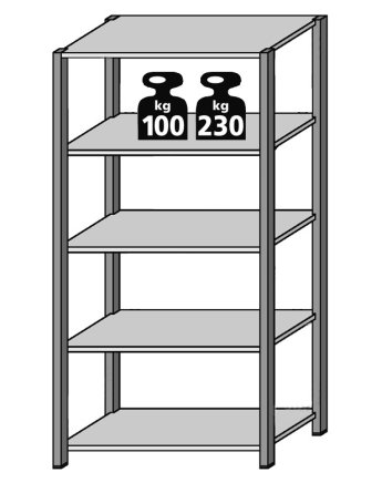 Základný regál FIX pozinok (8 modelov) - 1