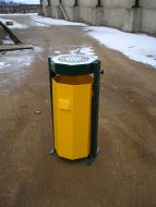 Vonkajší odpadkový kôš s popolníkom 60 l - 1017