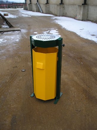 Vonkajší odpadkový kôš s popolníkom 60 l - 1017 - 1