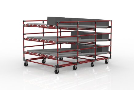 Gravitačný regál FIFO s kolieskami 22110953