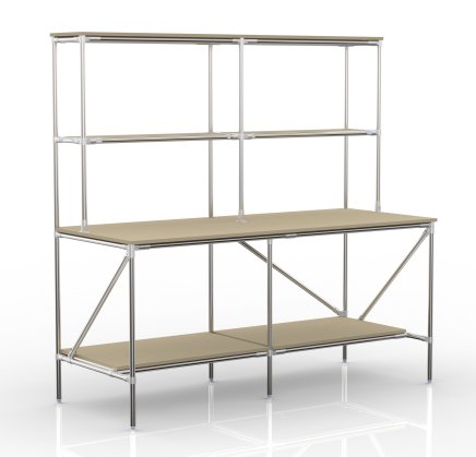 Baliaci stôl s odkladacím priestorom z rúrkového systému 24020580