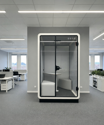 Akustická kabína P2F pre 2 osoby s nábytkovou súpravou A. - 2