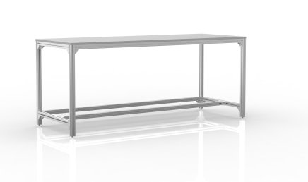 Dielenský stôl z hliníkových profilov (rôzne varianty)