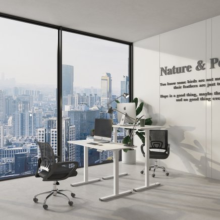 Výškovo nastaviteľný kancelársky stôl FQ2_WW - 3