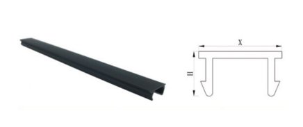 Plastová krytka pre drážku 8 mm KGN2-8