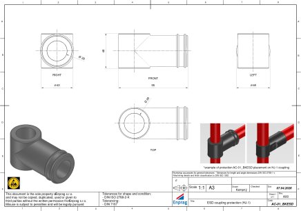Ochranná krytka spojok AC-01BKESD - 4