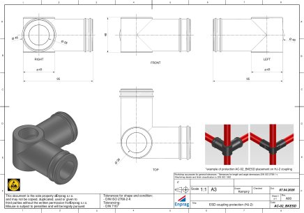 Ochranná krytka na spojky AC-02BKESD - 4